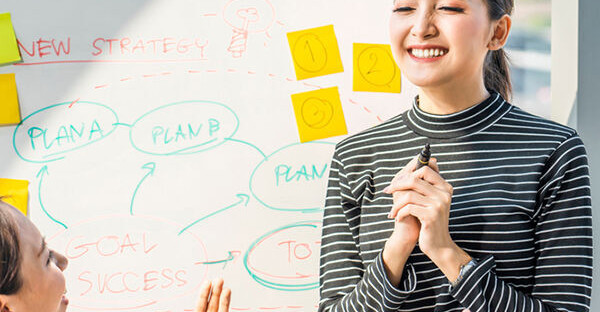 Asian,Smart,Woman,Present,Work,And,Got,Praise,And,Complement